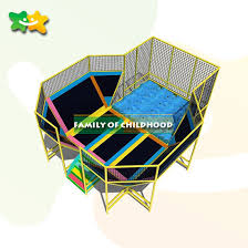 If you're going for a diy option, then it will probably work out a little cheaper. Trampoline Bed Trampoline Park Professional With Stair