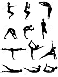 Adho mukha svanasana yoga provides impressive benefits along with helping you deal with irregular periods. Set Of Twelve Isolated Abstract Female Vector Black Silhouettes Royalty Free Cliparts Vectors And Stock Illustration Image 40072664