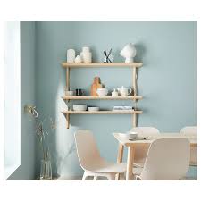 Lisabo Wall Shelf Ash Veneer 46 1 2x11 3 4 Ikea In 2021 Wall Shelves Ikea Dining Room Shelves