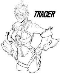 Lena Oxton Tracer Overwatch Coloring Page Overwatch Tracer Overwatch Coloring Pages