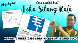 * sesuai untuk semua golongan dan seisi keluarga. Tutorial Cara Bina Teka Silang Kata Crossword Puzzle Youtube