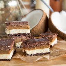 Raw Vegan Gluten-free Coconut Caramel Slice Raw Vegan Desserts Raw Desserts Dessert Recipes