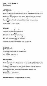 Can T Feel My Face Weeknd Ukulele Songs Ukelele Songs Ukelele Chords Ukulele Songs
