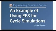 An Example of using EES for Cycle Simulations - YouTube