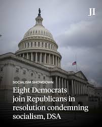 Eight Democrats join Republicans on socialism resolution