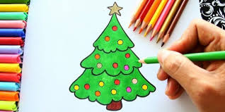 Como Dibujar Un Arbol De Navidad Con Un Lapiz En Fase De Principiantes