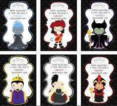 We have unique sentiments for everyone: Disney Villains Wicked Cute Valentine S Day Printables Whisky Sunshine