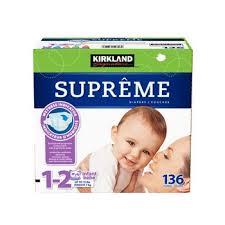 Costco Kirkland Signature Supreme Diapers Size 1 2