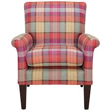 John Lewis Penn Armchair Raspberry Wool Favourite Plaid Living Room Stylish Living Room Plaid Chair