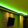 Green palm lampshade, ceiling light shade, pendant lampshade, table lamp shade, yellow lampshade, green lampshade, lampshades, lighting. 1