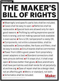 The Maker S Bill Of Rights Pdf Make Makerspace Makerspace Library Middle School Libraries