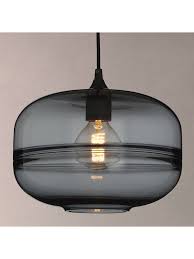 John Lewis Partners Semper Smoked Glass Ceiling Light Smoke Ceiling Lights Glass Ceiling Lights Smoked Glass