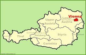 Vienna Austria On A Map Vienna Location On The Austria Map
