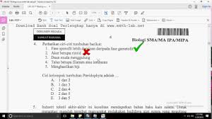 Soal usbn smabos 2017 biologi. Pembahasan Soal Un 2017 Biologi No 4 Pengelompokan Tumbuhan Paku Youtube