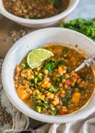 Instant Pot Lentil Soup With Added Kale And Sweet Potato Recipe Kale Soup Recipes Lentil Soup Lentil Recipes