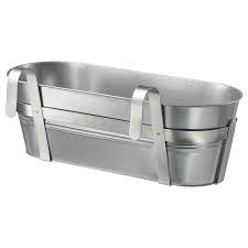 Socker Jardiniere Avec Support Interieur Exterieur Acier Zingue Ikea Indoor Plant Pots Flower Boxes Plant Pot Holders