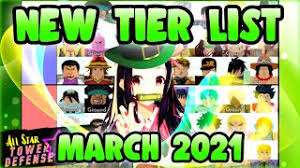 Create your own all star tower defence ranking save/download tier list. New All Star Tower Defense Tier List March 2021 Update Youtube