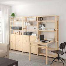 Ivar Shelving Unit W Tbl Cabinets Shlvs Pine 102x11 3 4 41x70 1 4 In 2020 Ivar Regal Klapptisch Mit Regal Regal