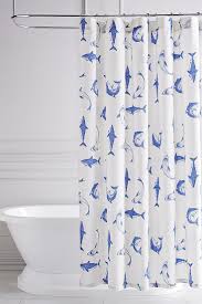 Add A Little Element Of Danger To Your Wedding Shower And To Your Actual Shower By Registeri Shark Bathroom Decor Shark Shower Curtain Kids Bathroom Wall Decor