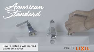 American standard faucets have been around for almost a century and a half found in 3 out of 5 homes in america. How To Install A Widespread Bathroom Faucet By American Standard Youtube