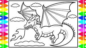 Free coloring sheets to print and download. How To Draw A Dragon For Kids Dragon Coloring Pages For Kids Youtube