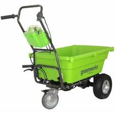 Greenworks Chariot De Jardin Autopropulse Sans Pile 40 V G40gc 7400007 Brouette Electrique Brouette Activites De Plein Air