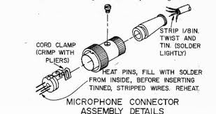 We'll solder the three wires directly into the pins on the microphone pcb. Mic Wireing