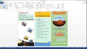 Microsoft paint versi 6.1 (yang didatangkan dengan windows 7 enterprise). Belajar Microsoft Word 2013 Cara Membuat Brosur Lipat Tiga Anda Sendiri Di Ms Word 2013 Youtube