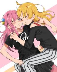 Rule 34 Dev - 2girls absurdres ahoge blonde_hair blush bocchi_the_rock! bow  closed_eyes crossed_arms hamazi_aki highres hood hoodie ijichi_nijika  ijichi_seika long_hair multiple_girls open_clothes open_hoodie open_mouth  pink_hoodie polka_dot ...