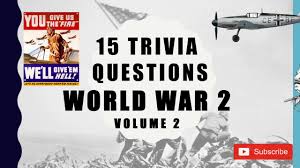 Or how about the fact that anthony burgess, john f. 20 Trivia Questions World War 2 No 1 Youtube
