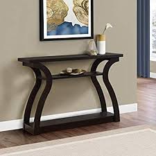 Amazon Com Monarch Specialties Hall Console Accent Table Dark Taupe 47 L Kitchen Dini In 2020 Modern Accent Tables Console Table Decorating Hall Console Table