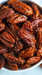 Quick And Easy Candied Pecans Video Recipe Video Sweet And Spicy Pecans Recipe Pecan Recipes Roasted Pecans Recipe