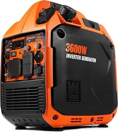 WEN DF360iX Dual Fuel RV-Ready Portable Inverter Generator