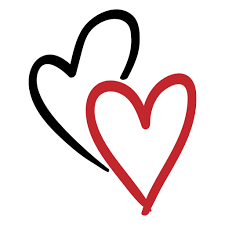 Downloade dieses freie bild zum thema symbol herz schwarz aus pixabays umfangreicher sammlung an public domain bildern und videos. Aufkleber Mit Zwei Herzen Transparenter Png Und Svg Vektor