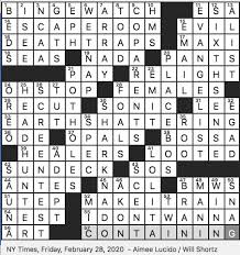 Last updated at 10:13 bst, friday, 07 june 2013. Rex Parker Does The Nyt Crossword Puzzle February 2020