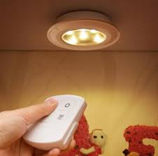Wireless Remote Control Bright Led Night Light Battery Powered Ceiling Lamp For Kitchen Cabinet Alexnld Com