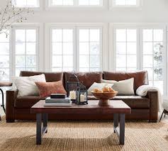 Pottery barn turner grand sofa in burnished bourbon. Buy Turner Square Arm Leather Sofa Online Pottery Barn Uae