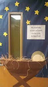 Check out 9 easy office christmas decorating ideas that can add instant oomph to the workplace. My Christmas Christian Class Door I Did In 2015 Christmas Classroom Christmas Door Decorations School Door Decorations