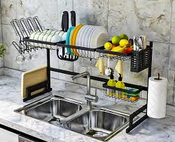 Ample room for drying dishes, glassware, tableware, cutting boards, pots and pans; 10 Best Over The Sink Dish Drying Racks 2020 Buyer S Guide