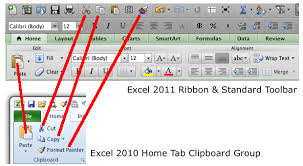 How To Ribbon Home Tab Comparison Excel 2010 Windows And