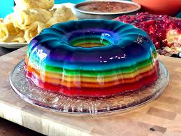 Prepare cake mix batter according to package directions, substituting three whole eggs for egg whites. Rainbow Jell O Mould Dessert Mia Kouppa Greek Recipes And More