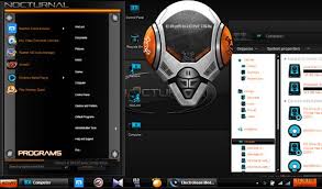 Nocturnal Lite For Win7 Desktop Themes Free Windows 7 Visual Styles Windowblinds Miscellaneous Themes Download Desktop Themes Theme Windows 7 Themes