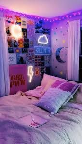 Tiktok Room Aesthetic Google Search In 2020 Neon Room Dorm Room Inspiration Room Decor