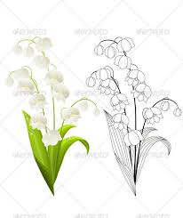 Lily Of The Valley Flower Sketches Flower Drawing Lily Of The Valley Flowers