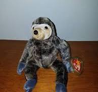 Ty Beanie Baby Slowpoke the Sloth RARE and RETIRED with Factory Errors