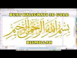 Ccpa do not sell my personal information. Download Video Buat Kaligrafi 3d Gold Bismillah By Derry Nuryawan Video Kaligrafi Gambar