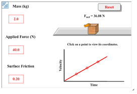 In This Interactive Physics Simulation Learners Apply A Force To A Box To Accelerate It Across A Horizontal Surfa Physics Interactive Physics Teaching Science