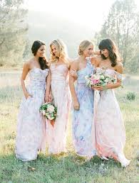 Floral Bridesmaids Dresses Blog It Girl Weddings Floral Bridesmaid Dresses Pastel Bridesmaid Dresses Printed Bridesmaid Dresses