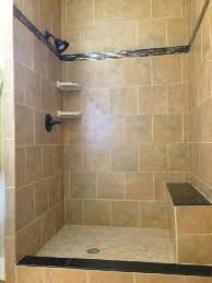 12x12 Porcelain Tile On Brick Lay Pattern With Mosaic Border Polished Absolute Black Granite Seat Cleaning Shower Tiles Small Bathroom With Shower Shower Tile