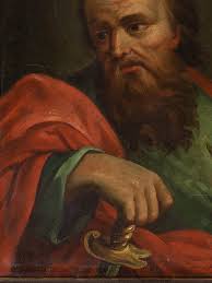 Saint Paul Religious Painting, Oil On Cooper, Italian School, 18th Century  For Sale at 1stDibs